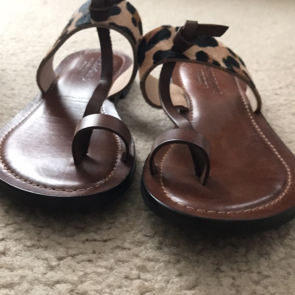 Corso Roma BOXED leather toe ring sandals Italy w/ Box - Picture 7 of 9